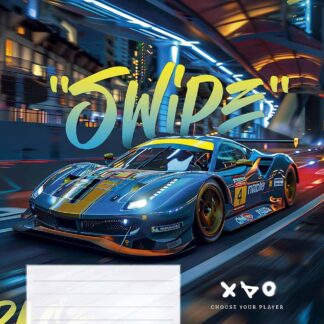 Зошит уч. "Школярик" 36арк.# /3452K/ "Night racers" ВД-лак (хлопчик) (20/120)