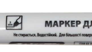 Маркер "4OFFICE" /4-105/ сухозтир., 1-2 мм кругл.остр., спирт.осн., ЧОРНИЙ. (12/240)