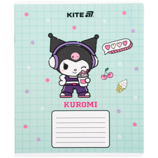Зошит уч. "Kite" 12арк.# /HK25-232-4/ софт тач + УФ лак, Kuromi Куромі (25/600)