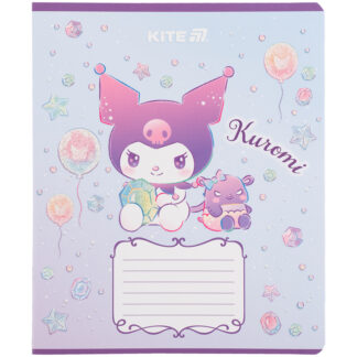 Зошит уч. "Kite" 12арк.# /HK25-232-3/ УФ лак + глітер, Kuromi Куромі (25/600)