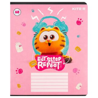 Зошит уч. "Kite" 12арк.== /GF24-234/ гібр. лак + УФ лак, Garfield (25/600)