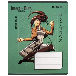 Зошит уч. "Kite" 12арк.== /AT24-234/ софт тач + УФ лак, Attack on Titan (25/600)