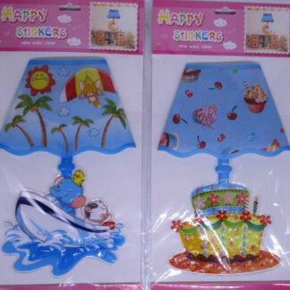 Наклейки декор /ST-391/ "Лампа, що світиться" 6 диз. (1/12)