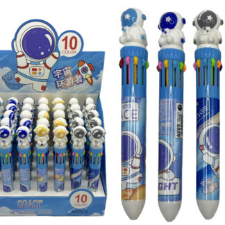 Ручка кулькова "AODEMEI" /ADM-15189/ "Космонавт об'ємний" 10 кольорів (40/480)