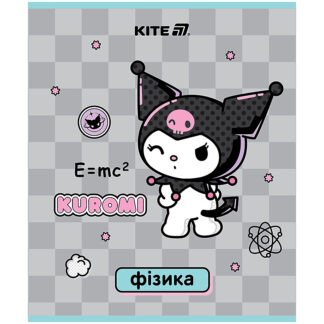 Зошит уч. "Kite" 48арк.# /HK25-240-2/ ПРЕДМЕТКА софт тач+УФ, Kuromi Куромі, фізика (10/200)