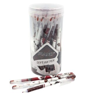 Ручка масляна "PIANO" /PT-1122/ "Chocolate" 0,6/0,7мм, Soft ink Pen (50/2400)