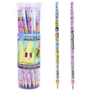 Олівець пр."Yes" /280684/ "Minecraft" круглий з гумкою 36шт/туба (36/540/2160)
