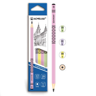 Олівець ч/г "Acmeliae" /43518/ "Візерунок" круглий 2В (12/144)