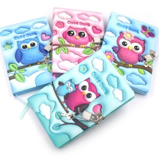 Блокнот А5/80арк. "JO" /DSCN0022/ на замочку "Сова" мікс (1/12)