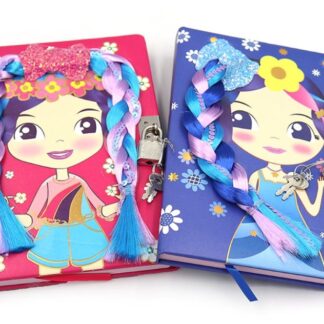 Блокнот А5/80арк. "JO" /DSCN0025/ на замочку "Дівчинка" мікс (1/12)