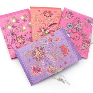 Блокнот А5 "JO" /DSCN0488/ на замочку "Квіти" мікс