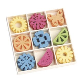 Набір міні-заготовок "Knorr Prandell" /112/ "Літо", фетр, 10,5*10,5см, 45шт