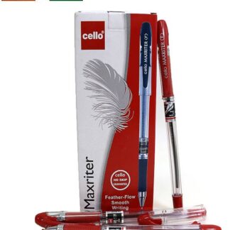 Ручка кулькова/масляна  CELLO "Maxriter" 0,7мм, ЧЕРВОНА (12/120/1200)