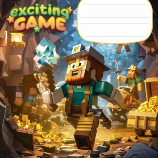 Зошит уч. "Школярик" 12арк.# /3438K/ "Exciting game" ВД лак (хлопчик) (30/300)