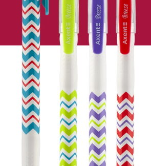 Ручка кулькова "Axent" /AB1049-07-A/ 0,5мм, "Breeze" синя (12/144)