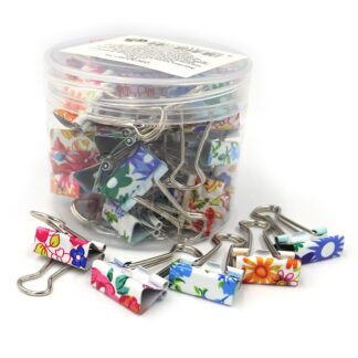 Біндер "JO" /1563(5387)-19/ 19 мм "Квіти"  (40/720)