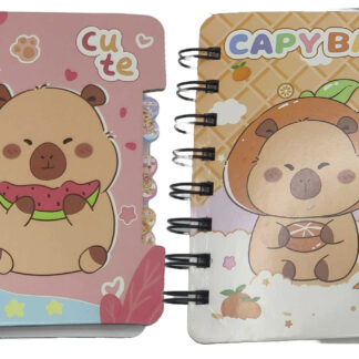 Блокнот 12*9/48арк. /86К-2136/ на спіралі == з 3-ма роздільниками "Капібара" мікс (1/20)