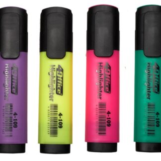 Набір текстових маркерів 6 шт "4OFFICE" /4-109-26/ 1-4,5 мм (1/40/160)