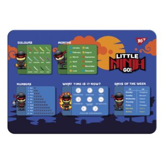 Підкладка настільна 29*42см "YES" /492173/ "Ninja" (англ) (1/10/200)