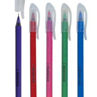 Ручка масляна "1 Вересня" 411079 "Soft Touch" cиня кол.корпус ПРОГУМОВАНИЙ КОРПУС (30/600)