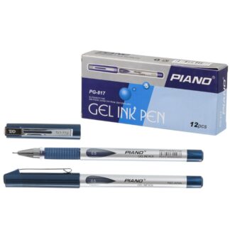 Ручка гелева "Piano" PG-817 синя (12/144)