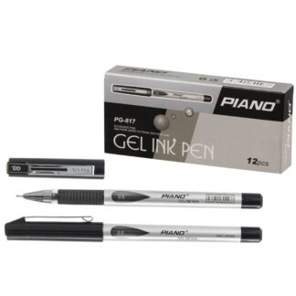 Ручка гелева "Piano" PG-817 чорна (12/144)