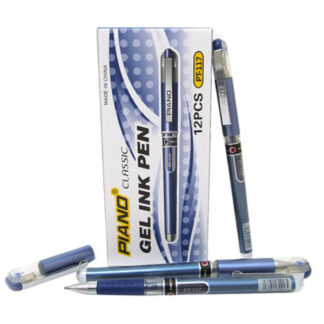 Ручка гелева "Piano" PТ-117 синя (12/144)