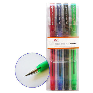 Набір кулькових ручок "Tianjiao" /501P- 4/ 4 кол. (1/36)