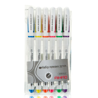 Набір гелевих ручок "AH801A- 6" 6 кол. фл. (1/24/240)