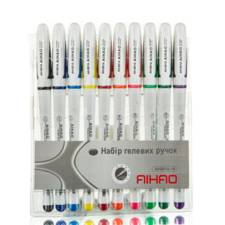 Набір гелевих ручок "AH801A-10" 10 кол. фл. (1/12/144)