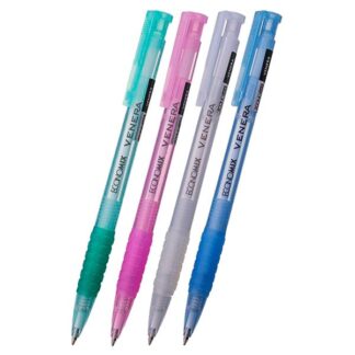 Ручка автомат кулькова "ECONOMIX" /E10105-25/  "VENERA"  синя  (50/1600)