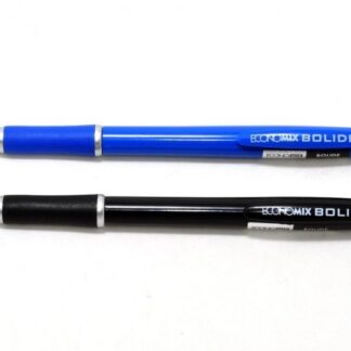 Ручка автомат "ECONOMIX" /Е10113/ 0,5мм, "BOLIDE" синя (40/1600)