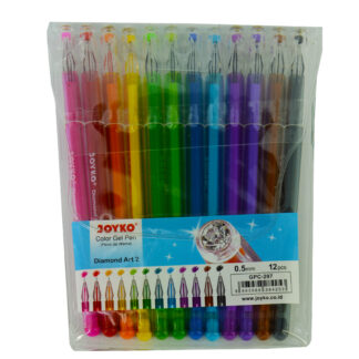 Набір гелевих ручок "Joyko" 12 кол. /GPС-297/ "Diamond" (1/24/144)
