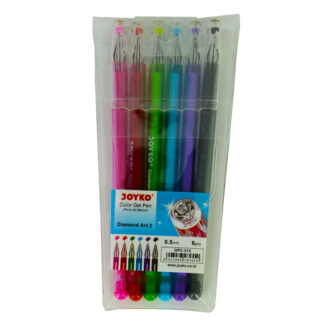 Набір гелевих ручок "Joyko" 6 кол. /GPС-315/ "Diamond" (1/24/288)