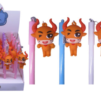 Ручка гелева /GP-1939/ силікон "Теля" (30)