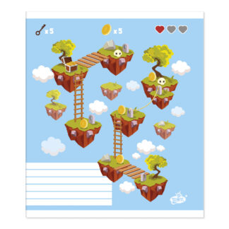 Зошит уч. "Бріск" 96арк.# /ТВ-88/ №2212 "Нейтральний Мiкс №2" газетний папір 45 г/м2 (10/120)