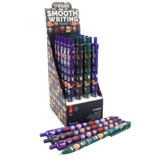 Ручка масляна автомат "Vinson" /F8л/ "Teacup" 0,7мм, синя (24/2160)