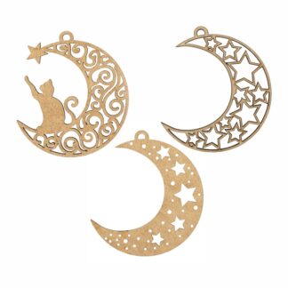 Набір заготовок "Rosa Talent" /226/ ХДФ, „Місячна ніч“ 8х9см, 3шт. в упак