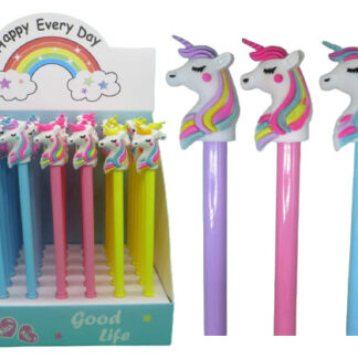 Ручка кулькова /1110-А/ "Єдиноріг - голова" синя (48/864)