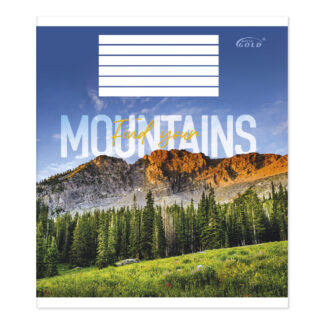 Зошит уч. "Gold Brisk" 48арк.== /ТВ-43/ №3536 Знайди свої гори, 60г/м2, УФ-лак (15/180)