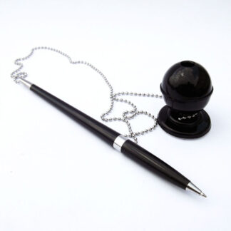 Ручка кулькова "ECONOMIX" /Е10128/ "DESK PEN"  з ланцюжком (50)