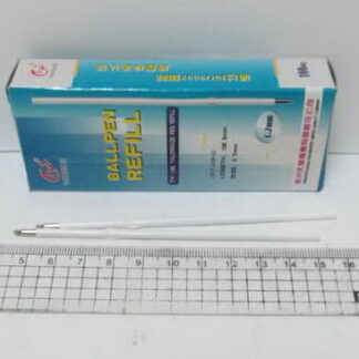 Стрижень кульковий короткий з вушками "Tianzhijiaozi" 135 ref (107mm) синій біл./корп (100шт/уп) (1/24)