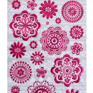 Набір декоратівних стікерів "Santi" /741282/ з тисн. фольгою "Візерунки", 140 * 210мм (1/48/288)