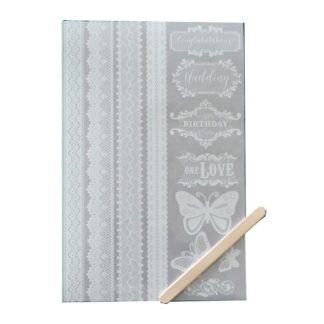 Натирка "Santi" /741439/ "Білі мережива", 22*15 см (1/12/504)