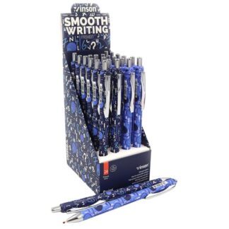 Ручка масляна автомат "Vinson" /K36/ "Point" 0,7мм, синя (24/2160)