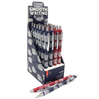 Ручка масляна автомат "Vinson" /K60/ "Change" 0,7мм, синя (24/2160)