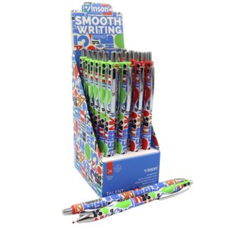 Ручка масляна автомат "Vinson" /K61/ "Talent" 0,7мм, синя (24/2160)