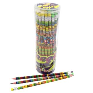 Олівець ч/г "JO" /DSCN0417/ HB "School" з гумкою, у банці (48/2880)