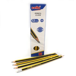 Олівець ч/г "CELLO" /CL006/ HB з ластиком, гнучкий (12)