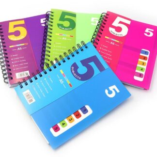 Блокнот А5/120арк "JO" /DSCN0735/ на спіралі "Цифри" #, з розділювачем